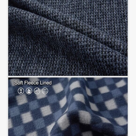 Gioberti Boy's Knitted Full Zip Cardigan Sweater with Soft Brushed Flannel Linin - Picture 3 of 10